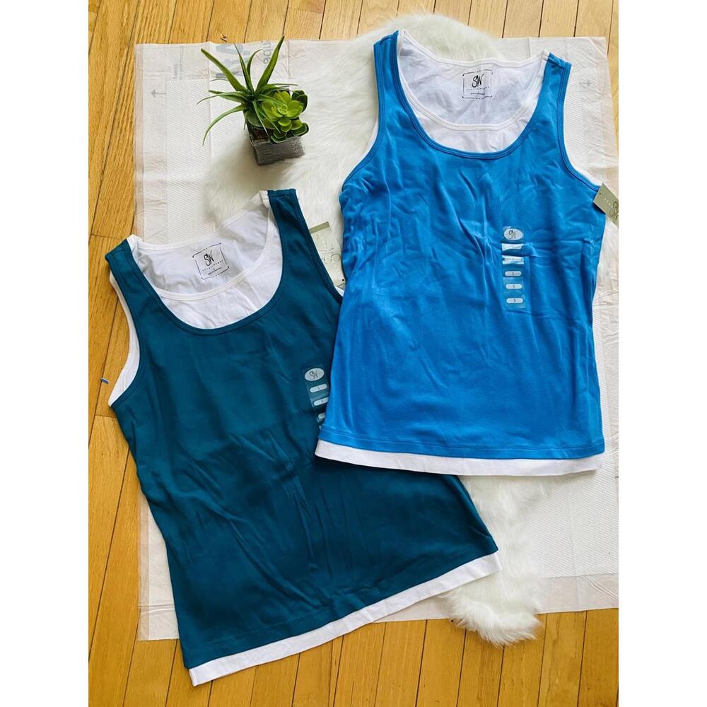 Studio Works Women's Tank Tops, Set of 2, Size Small